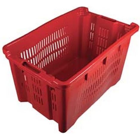 1PZ CESTA ORTOFRUTTA FONDO CHIUSO IMPILABILE - lt.40 cm.56x35x31h.