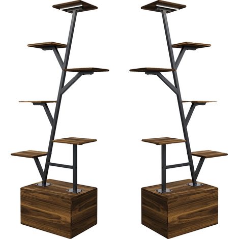 Soporte para plantas, diseño de rama de árbol, luces de cultivo integradas, tipo A (1/2)