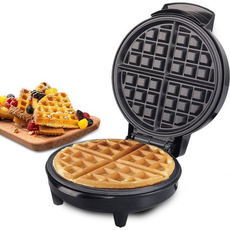 Mini gaufrier électrique, surface antiadhésive, rouge - Online Store