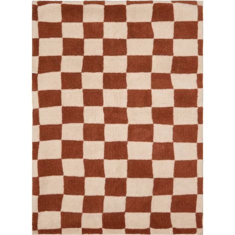 Tappeto homy rettangolare 160x230 cm marrone - Atmosphera créateur d'intérieur (1/2)