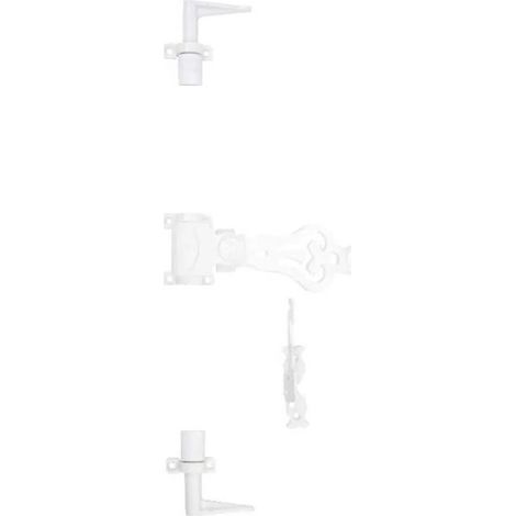 Accessoires rustiques en PVC finition blanc pour espagnolette pour volets aluminium et PVC - TORBEL (1/2)