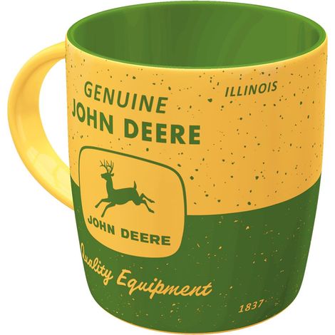 Tasse à café rétro, 330 ml, – Yellow Green – Idée cadeau pour fans des tracteurs, mug en céramique, design vintage (1/5)
