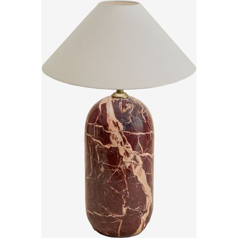 SKLUM Tischlampe aus Naturstein Yalvira Roter Marmor Cherry Gold (1/5)