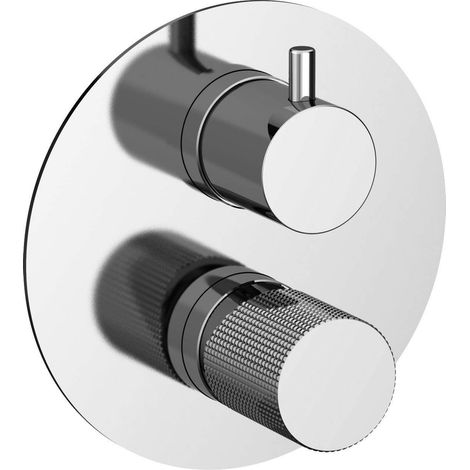 Mitigeur de douche encastrable avec inverseur Paini Cox Grip 7GCR6911 Chromé - 2 sorties