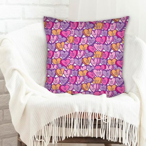 Housse de coussin carrée standard 45x45cm à fermeture éclair invisible pour petit ami (1/5)