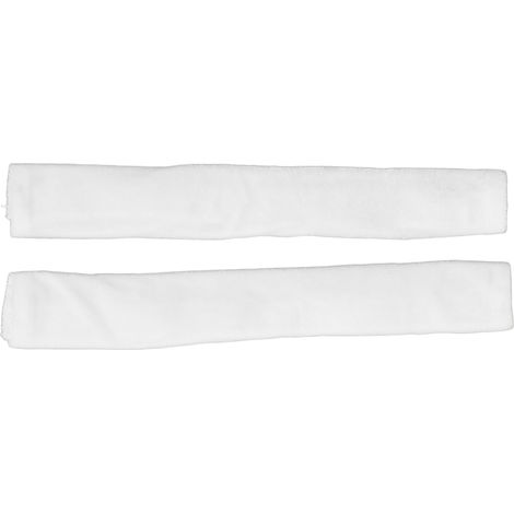 2PCS Housses de Poignée de Réfrigérateur Adhésives, Protections en Tissu pour Lave-vaisselle et Four à Micro-ondes, Décor de Cuisine Blanc (1/5)