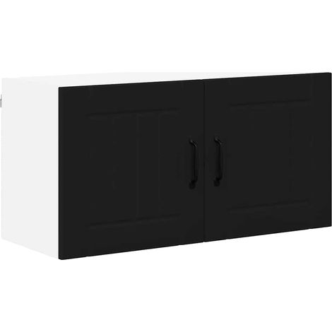 Meubles de Rangement,Armoire de cuisine Noir 80 x 31 x 40 cm Bois d'ingénierie CFW296576 (1/5)