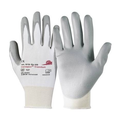 GANTS DE PROTECTION KCL 619-10 POLYURÉTHANE, POLYAMIDE EN 388 RISQUES MECANIQUES 2131 TAILLE 10 (XL)