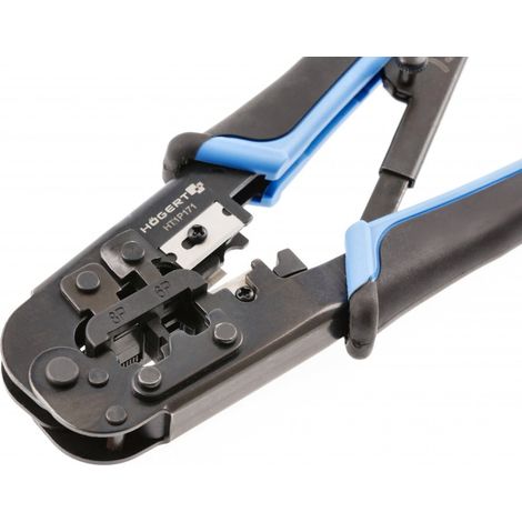 Högert Crimpzange für Telefonstecker RJ11 / 12 / 45 (1/2)
