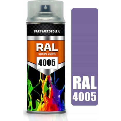 Vernice spray acrilica RAL 4005 blu lilla, lilla blu lucido, 400 ml (1/2)