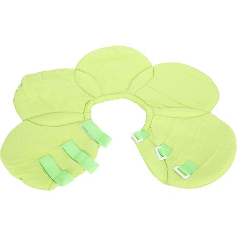 Cône de protection ajustable et souple pour chat et chien, vert, taille M, 30-33 cm (1/5)