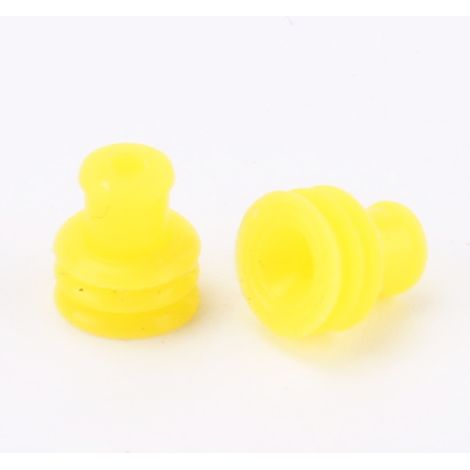 Gelber Hohlstecker 1,5 mm, Steckverbinder der Serie 1,5, Silikonstecker, Stecker, Stecker (1/4)