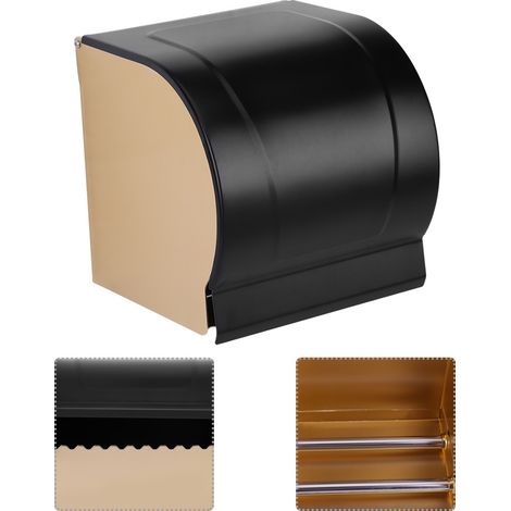 Porte-Rouleau Papier Toilette Aluminium, Boîte Mouchoirs Accessoire (1/5)