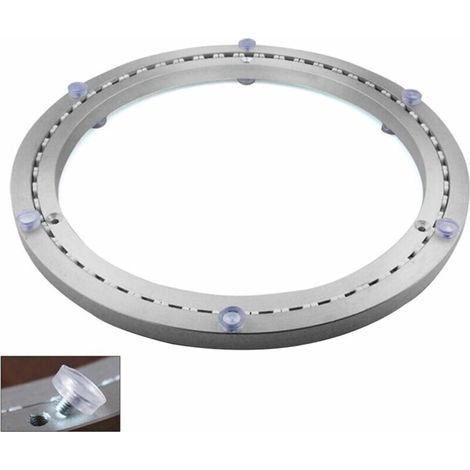 Roulement De Plateau Tournant en Métal, Rond Pivotant Base, Rotatifs 360°, Roulements à Billes à Une Rangée, pour Les Charges Lourdes, ø35cm (1/5)