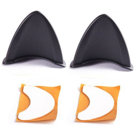 2pcs Silicone Cat Ears with Bands Cute Helmet Accessories for Ski Motorcycle (Helmet Not Included)