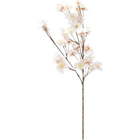Branche de fleurs en simulation, ornement floral décoratif, anniversaires et anniversaires de naissance, blanc (1/5)