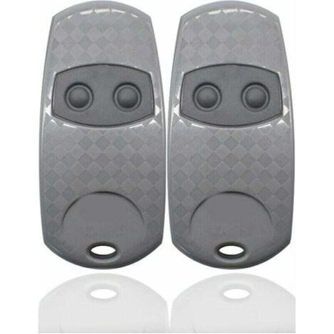 Télécommande Universelle Portail, Came Top 432EE Lot de 2 Telecommandes Portatives 433, Compatibles avec télécommande de Porte et de Garage Top432NA/432/432EV/432A /432M/432S T432/433.92MHz (Siber,TRI (1/4)