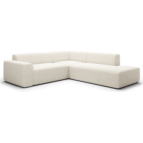 Ecksofa rechts 5-Sitzer Truhe Torino Beige