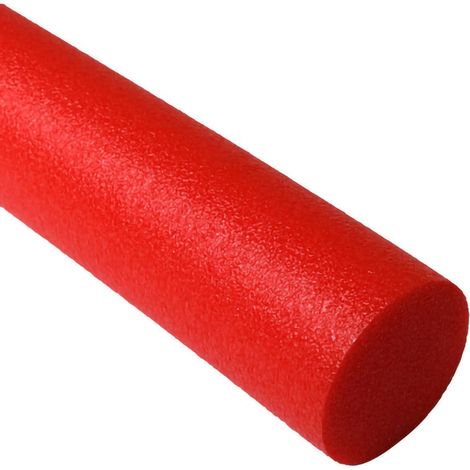 Bâton de natation en mousse flottante EPE 7cm écologique, rond, pour piscine, accessoire adapté aux enfants et adultes, rouge (1/5)