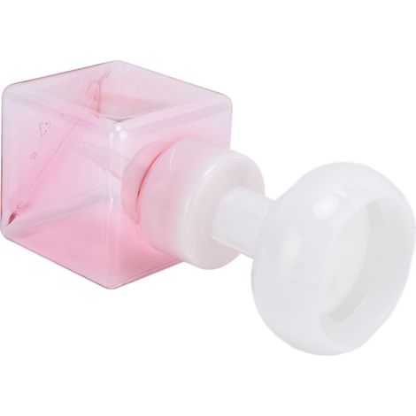 Flacon mousseur 250ml PETG transparent pour poudres cosmétiques - Distributeur de mousse carré