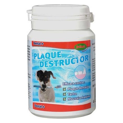 Plaque Destructor 80g – Élimine tartre et plaque dentaire – Lutte contre mauvaise haleine – Poudre naturelle à base d'algue Fucus Vesiculosus – Bubimex