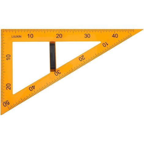 Ensemble pédagogique d'équerre pour tableau noir magnétique avec poignée-50.70X29.80X0.50CM-Yellow 2