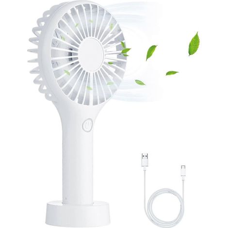Ventilateur de bureau électrique à 7 pales (blanc) (1/5)