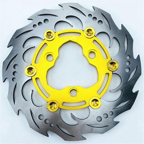 Kit de freins Universal Rpm Brake avec étrier de 82 mm, disque de 70 mm à 3 trous et 4 pistons, montage radial, pour Yamaha Aerox Nitro BWS Ebike - 220 Gold A (1/5)