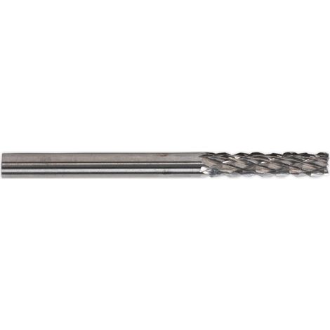 Sealey Micro Carbide Burr Cylindrical with End Cutter 3mm - Pack of 3 MCB003
