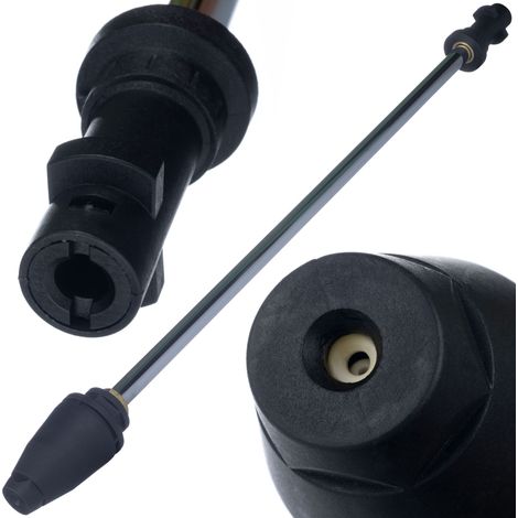 Lancia Ugello Rotante di Ricambio compatibile con Idropulitrice Kärcher K2–K7 – Pressione Max 150 Bar, Flusso 8 l/min, Lunghezza 545 mm