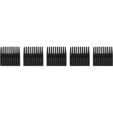5Pcs Heat Sink Aluminum Electrical Supplies for LED Printed Circuit Power Board 40x20x40mmBlack