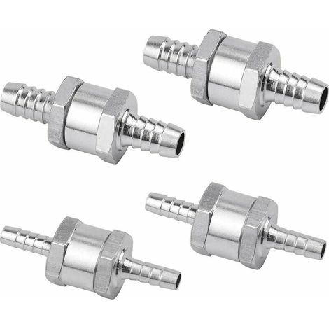 Stück Diesel-Rückschlagventil 6/8/10/12 mm, Kraftstoffventil aus Aluminiumlegierung mit Pfeil für Benzin, Diesel, Auto, Boot, Motorrad (1/5)