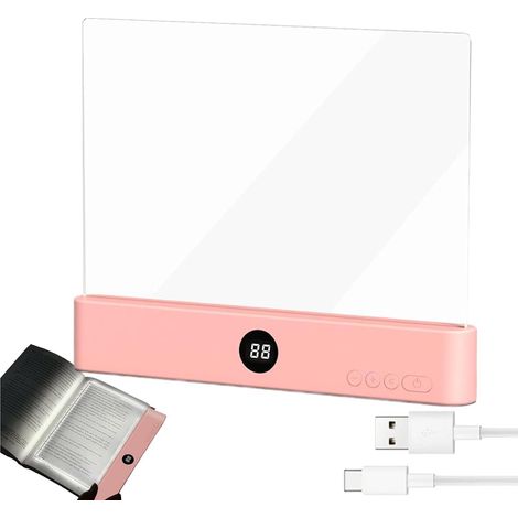 Lampe De Lecture Réglable Avec Minuteur 3 Couleurs Panneau (1/5)