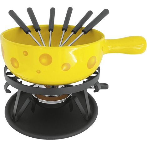 NOUVEL Käsefondue Set Formaggio gelb 9tlg.