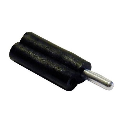 Schnepp F 2020 Fiche banane mâle, droit Ø de la broche: 2 mm noir 1 pc(s) (1/2)