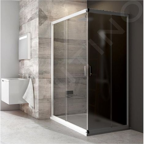 Ravak Blix - Porte de douche BLRV2K 110 cm, blanc/verre transparent 1XVD0100Z1 (1/5)