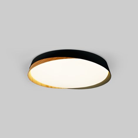 Lámpara De Techo LED Tipo Plafón CCT 36W - Efecto Madera -