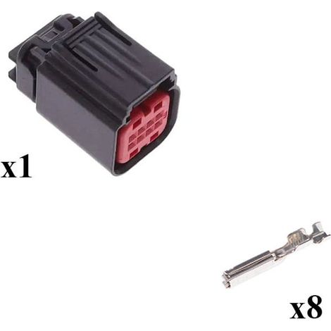Kit Connecteur G.64 series Mâle 2x4 Voies noir