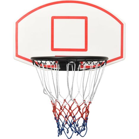 Panier de basket,Panneau de basket-ball Blanc 71x45x2 cm Polyéthylène -76174 (1/5)