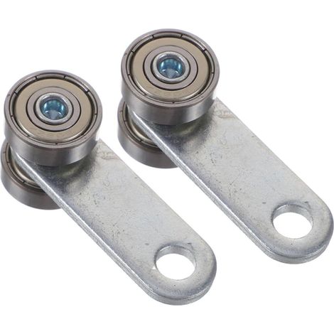 Roulette de Porte Coulissante pour Porte Moustiquaire Double Roulement Capacité 50kg Diamètre 8mm pour Système Suspendre Coulissant (1/5)