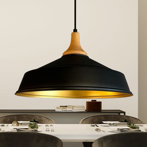 bamyum Asletl Suspension Luminaire Vintage, Lustre Salon de 40 cm en Métal, Lampe E27 pour Chambre, Salle à Manger (1/5)