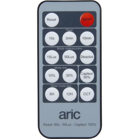projecteur à led - aric twister 4 - 60w - 3cct - noir - détecteur aric 51695 (1/5)
