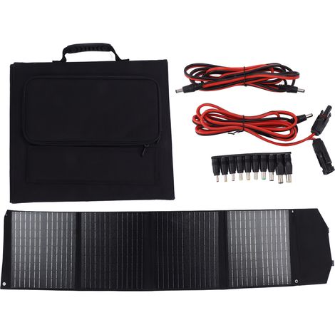 Panneau solaire pliable étanche 4 plis 100W 18V chargeur de batterie portable pour camping extérieur (1/5)