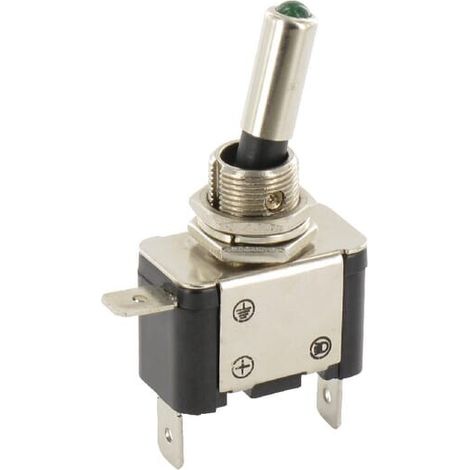 Interruttore on/off LED verde UNIVERSALE EL192226