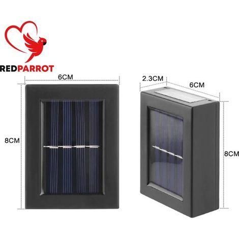 Éclairage d'ambiance LED solaire de luxe Intérieur et extérieur Étanche Lot de 2 lampes Panneau solaire Éclairage d'ambiance Éclairage de jardin LED Haute qualité (1/4)