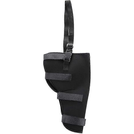 Bandage de soutien pour l'articulation du jarret de la patte arrière du chien, protège la plaie du jarret de la patte arrière du chien-Left Hind Leg-Black S (1/5)