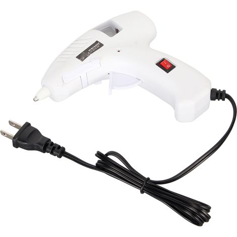 Pistolet à colle chaude 20W, préchauffage rapide, poignée ergonomique avec support pliable, outil de fusion pour bâtons de 7mm, 110V-240V prise UE (1/5)