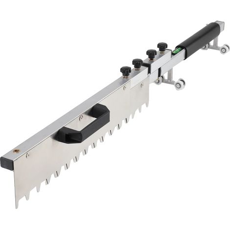 Sistema de nivelación de baldosas, acero inoxidable, longitud de plegado 650 mm, longitud de tablero plano de fresno 410-810 mm, altura de dentado 15 mm, peso 1,7 kg (1/5)