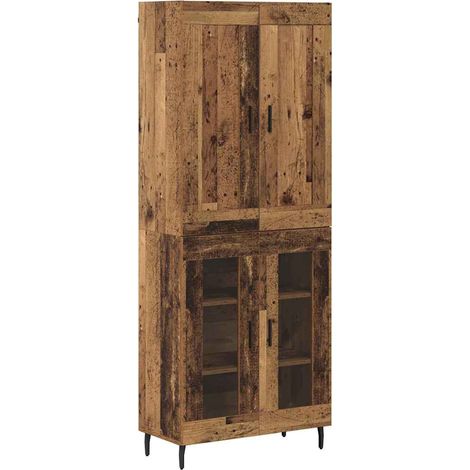 2 pcs Armoires Hauts de rangement - Armoires De Chambre Bois ancien Bois d'ingénierie fr6766 - Maison La Vie (1/5)