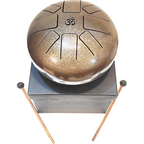 Signes Grimalt Drum mit Geschenkboxzubehör Natura  Goldmusikinstrument - 14x22x22cm